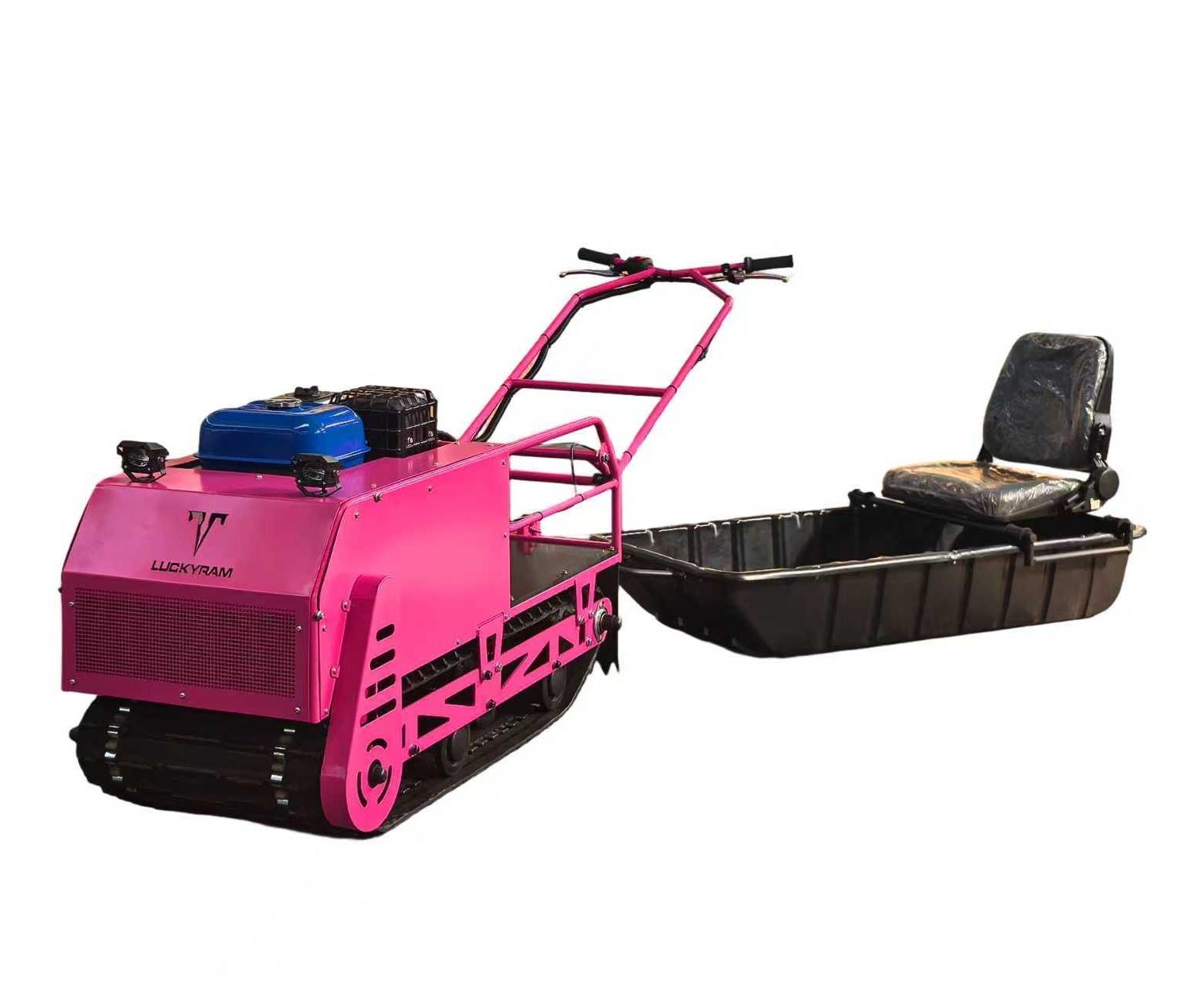 456cc Gasoline Powered Transport Snowmobile with Foldable Handle