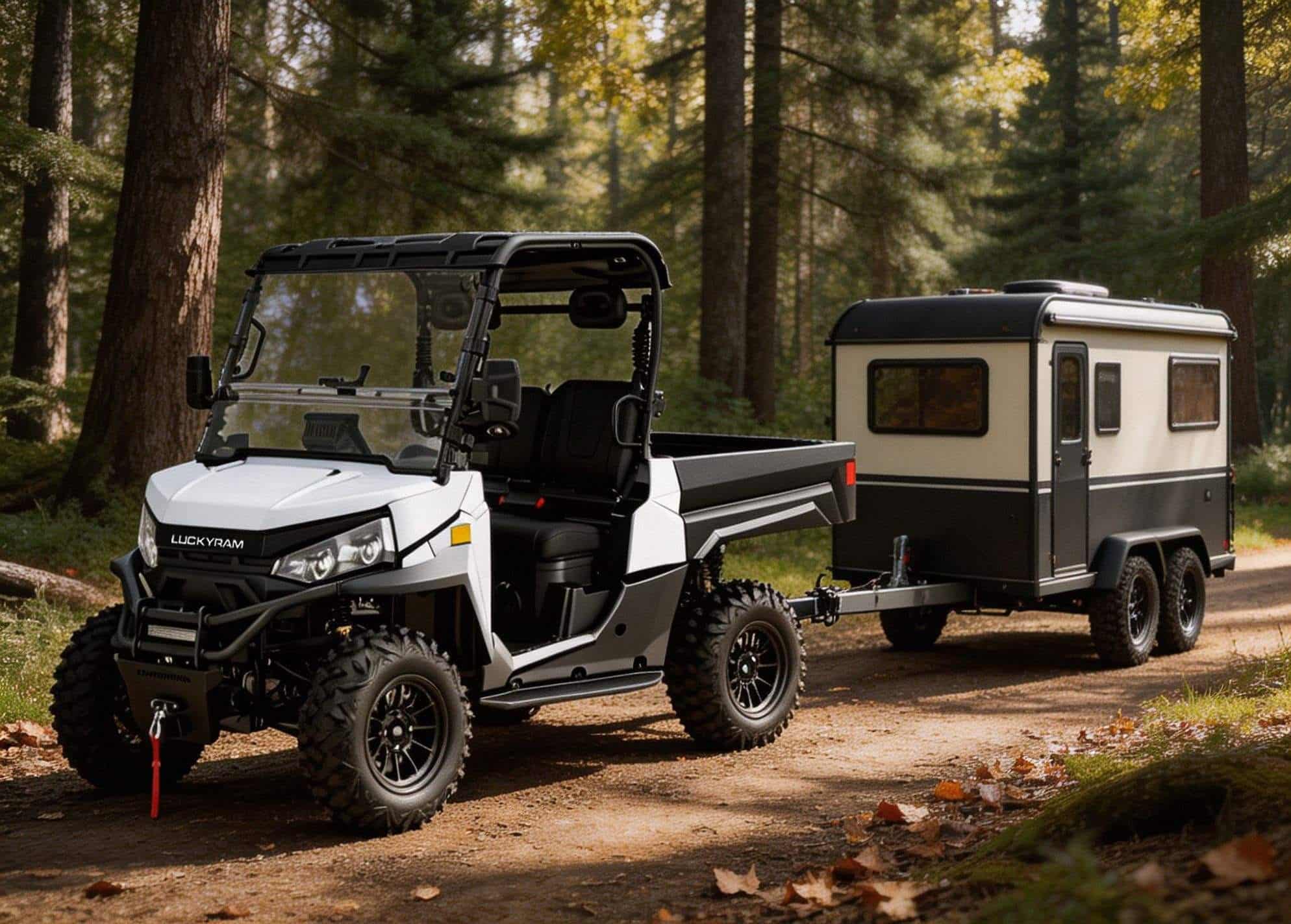 4WD Off Road Electric UTV 73.6V PKE Keyless 20KW Peak Power 670kg