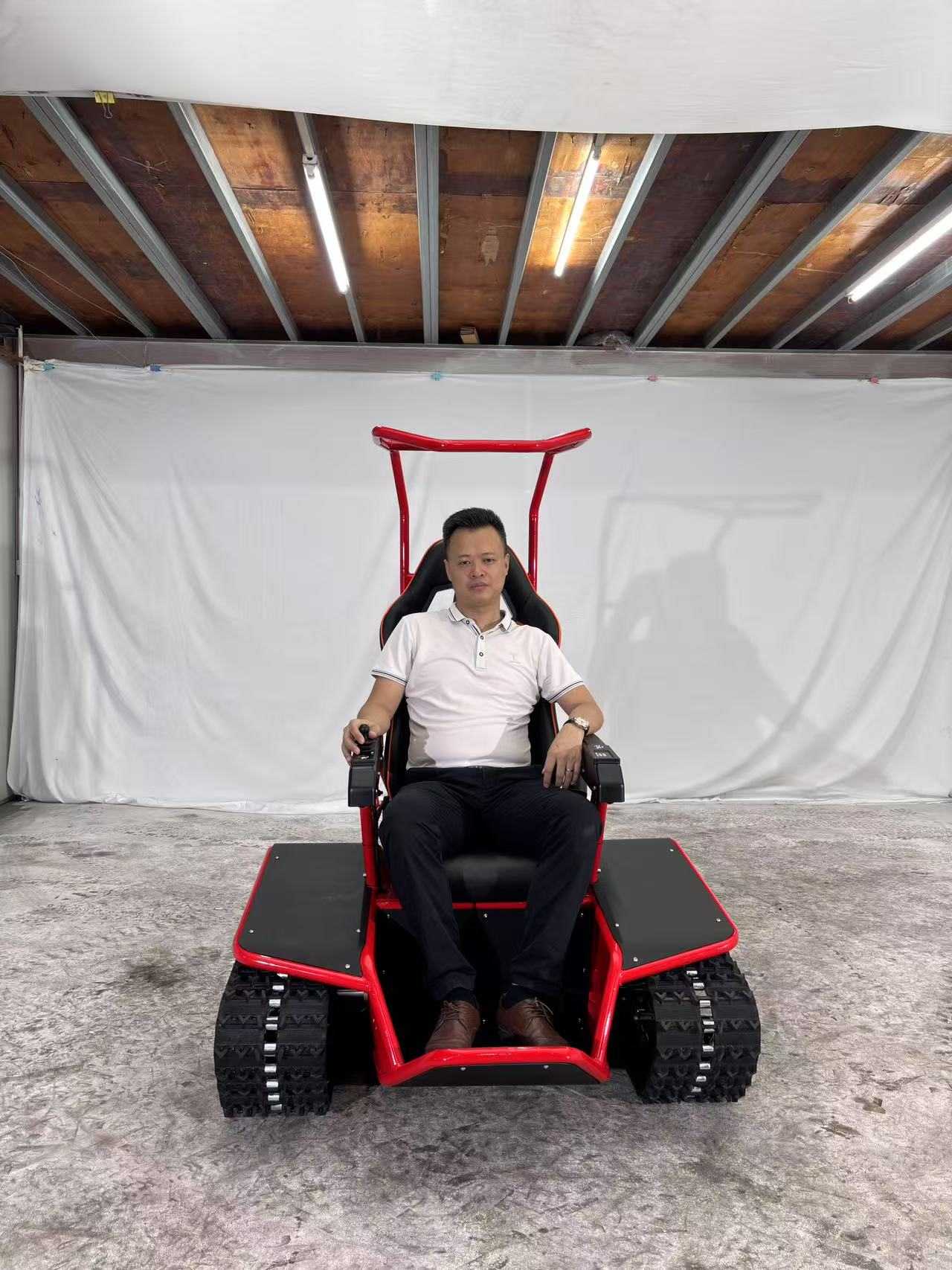 72V Dual Track Electric Wheelchair Is Suitable for All Terrains.