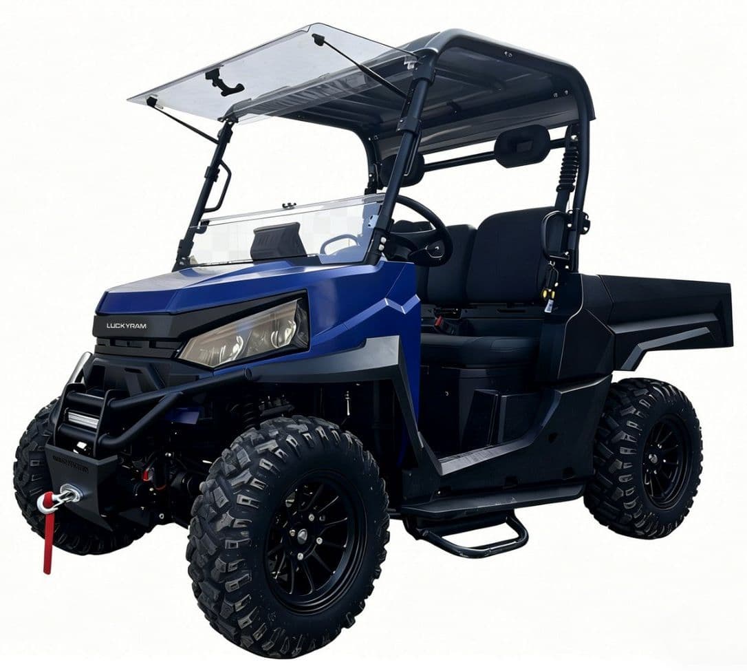 73.6V Electric UTV 10KW AC Motor 80-100km Range for Property Maintenance