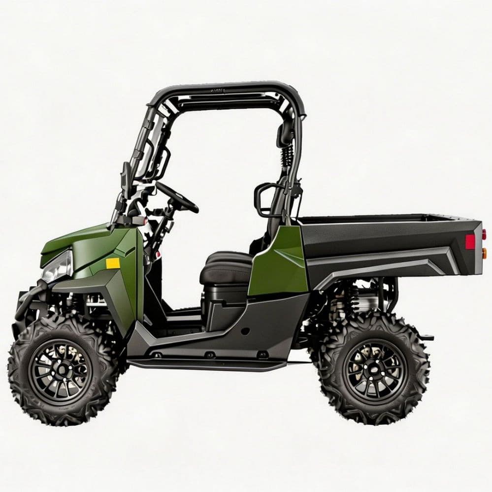 Customizable Accessories 73.6V Electric UTV PKE Keyless 1000kg Towing 80-100km Range 4WD