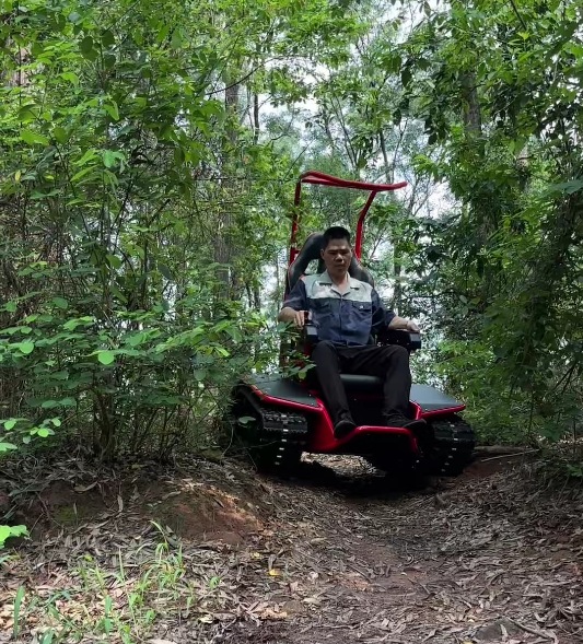 Double Track Design Is Suitable for AII Terrain Electric Wheelchairs.