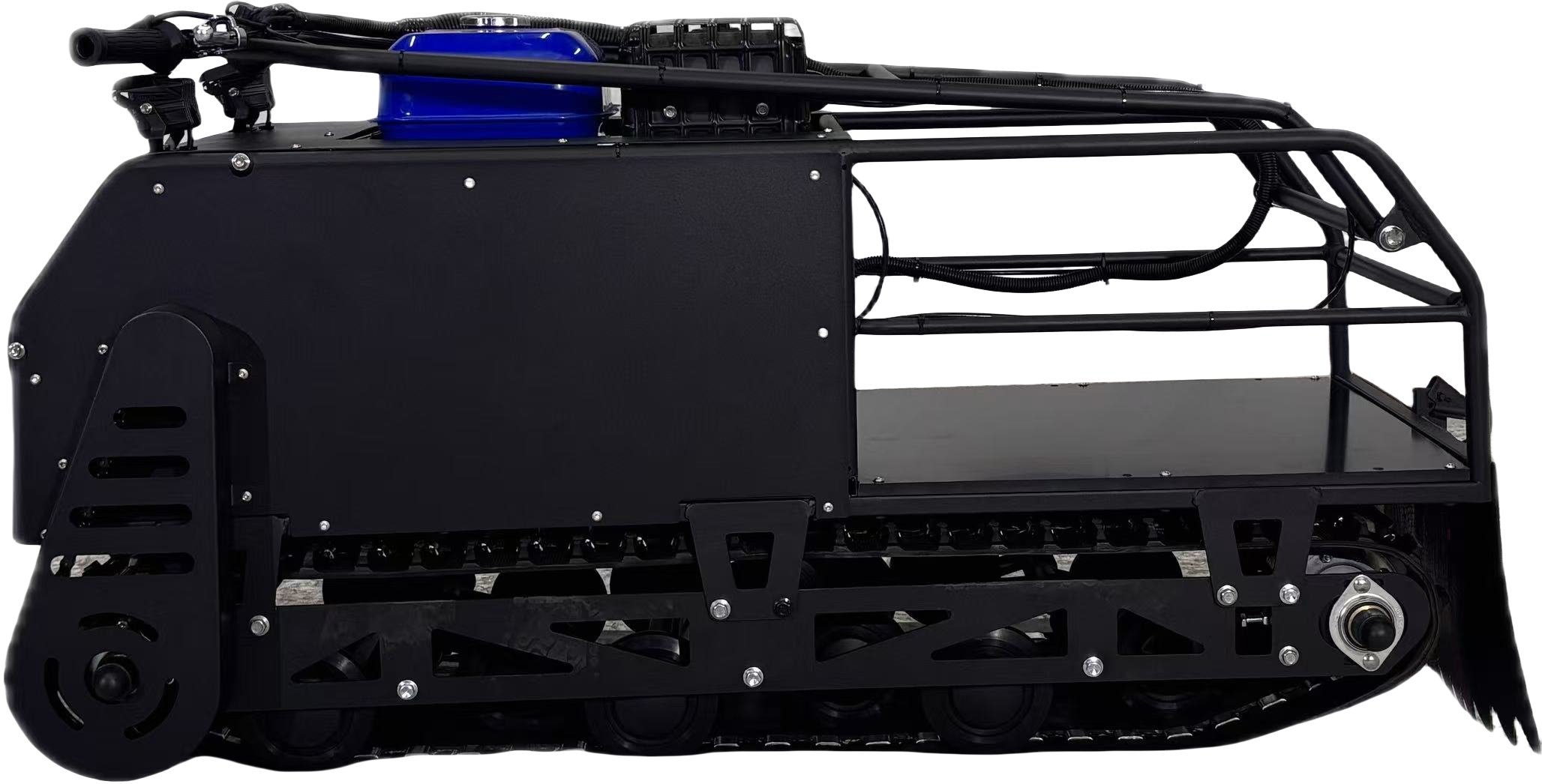 Powerful Transport Snowmobile with Heated Handlebars for Winter Snowwolf