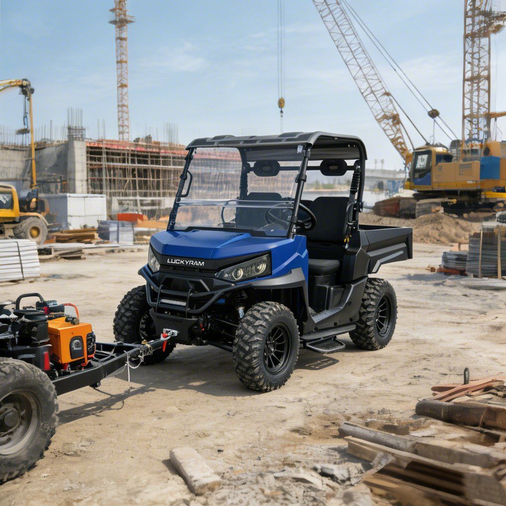 Ranch Work UTV 4WD 10KW AC Motor 670kg Loading 1000kg Towing