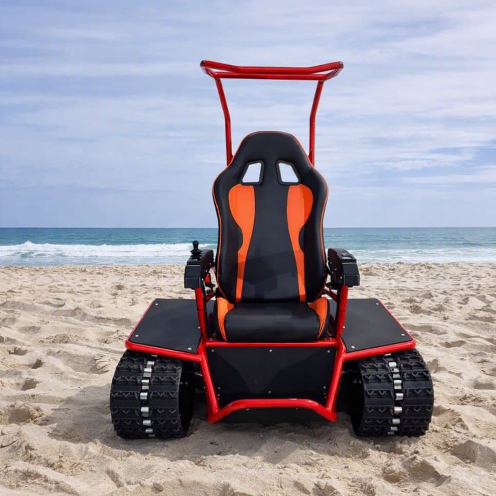 Safe and Stable 72V Lithium Battery Dual Track All Terrain Electric Wheelchair